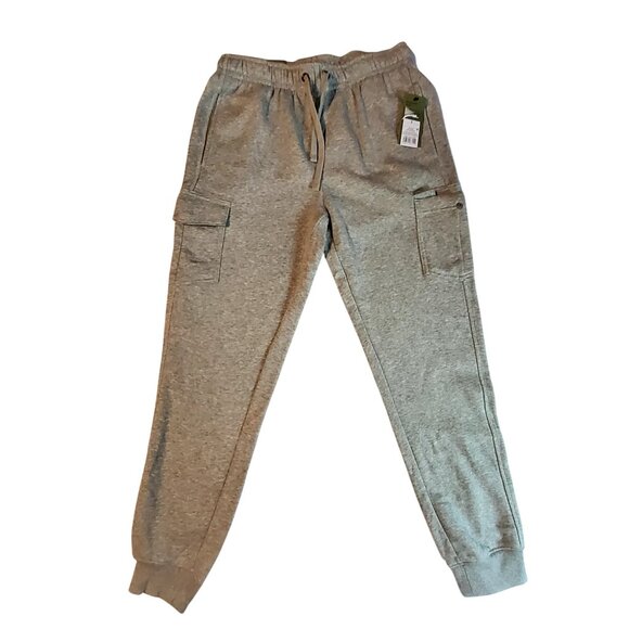 Goodfellow & Co Mens Gray Jogger Pants S Cargo Pockets & Drawstring Waistband - Picture 8 of 10